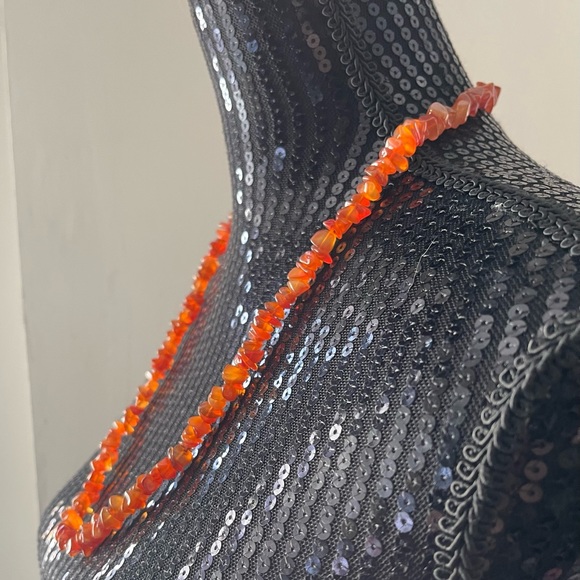 Carnelian Chip Necklace - Picture 2 of 8